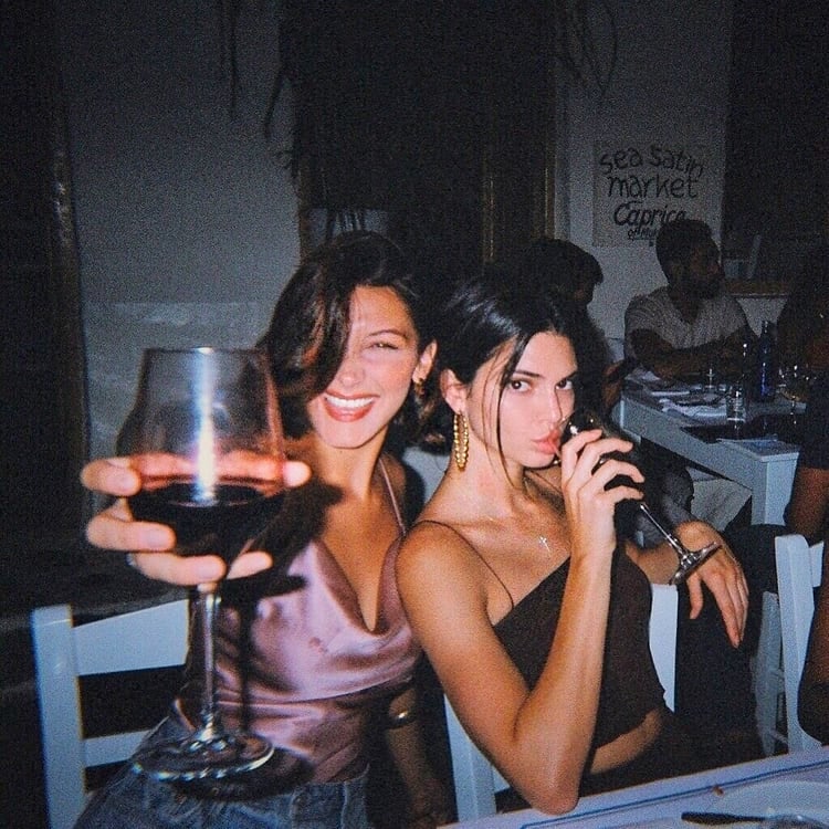 Winemaker's Table Dinner Estiatorio Milos Las Vegas The Cosmopolitan Kendall Jenner Bella Hadid