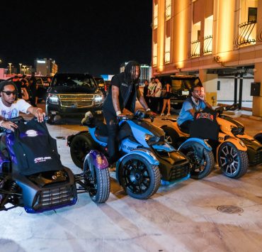 migos can-am ryker three-wheel motorcycle the cromwell las vegas drais nightclub