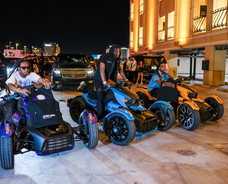 migos can-am ryker three-wheel motorcycle the cromwell las vegas drais nightclub