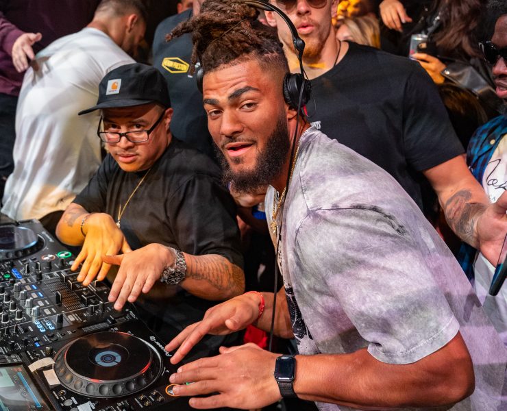 San Francisco 49ers in the DJ Booth at JEWEL Nightclub Las Vegas February 3 2020 Las Vegas Nightlife