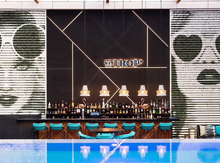 St. Trop Rooftop Pool Lounge Waldorf Astoria Dubai International Financial Centre DIFC