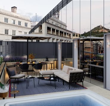 xenodocheio Milos, terrace, grand suite, athens hotel