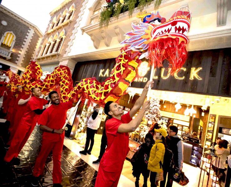 Dancing Dragon, Dragon Dance, Lunar New Year 2022, Las Vegas,
