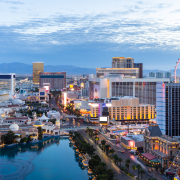 Las vegas strip. city background