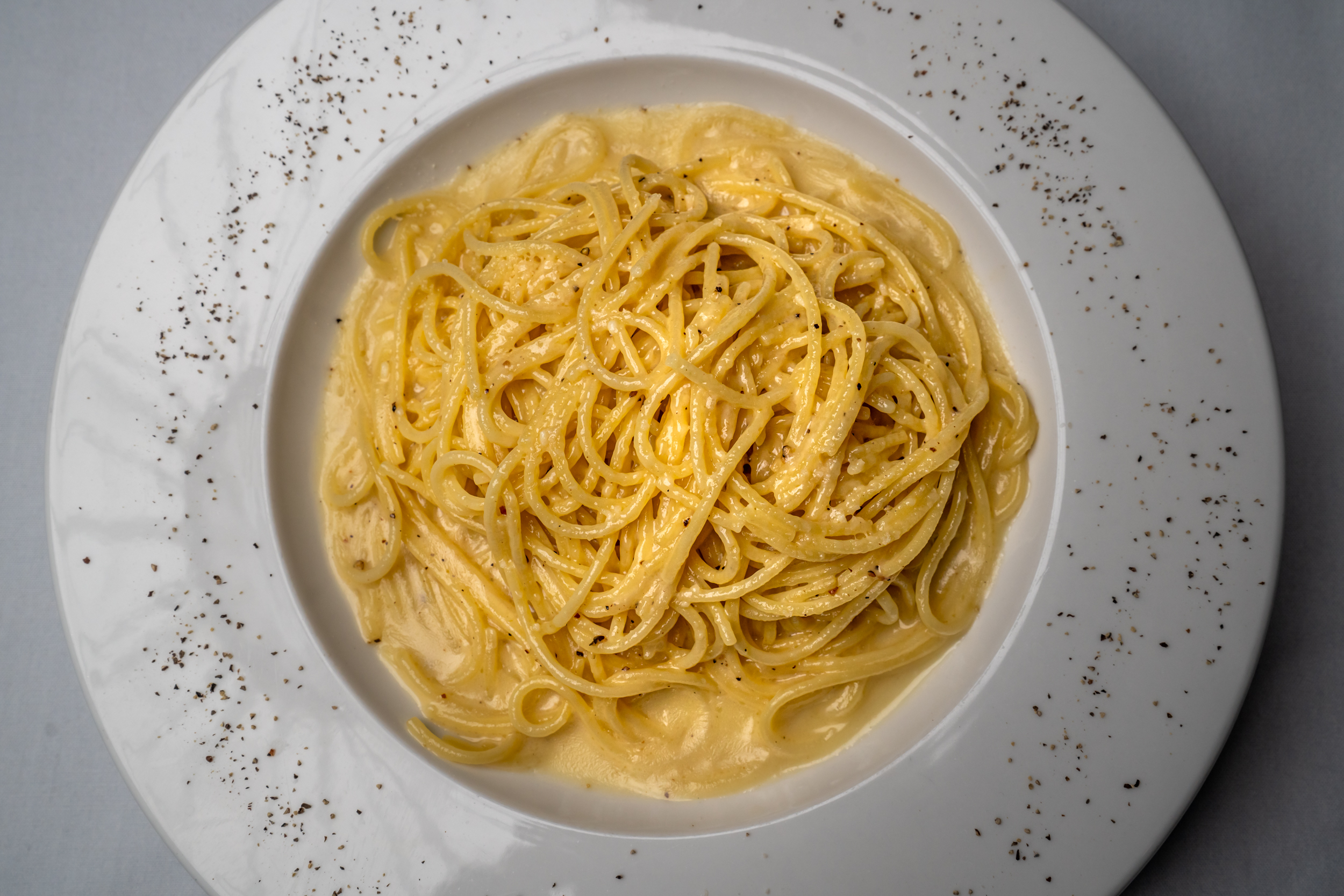 Cacio e pepe pasta, las vegas restaurant, pasta dish