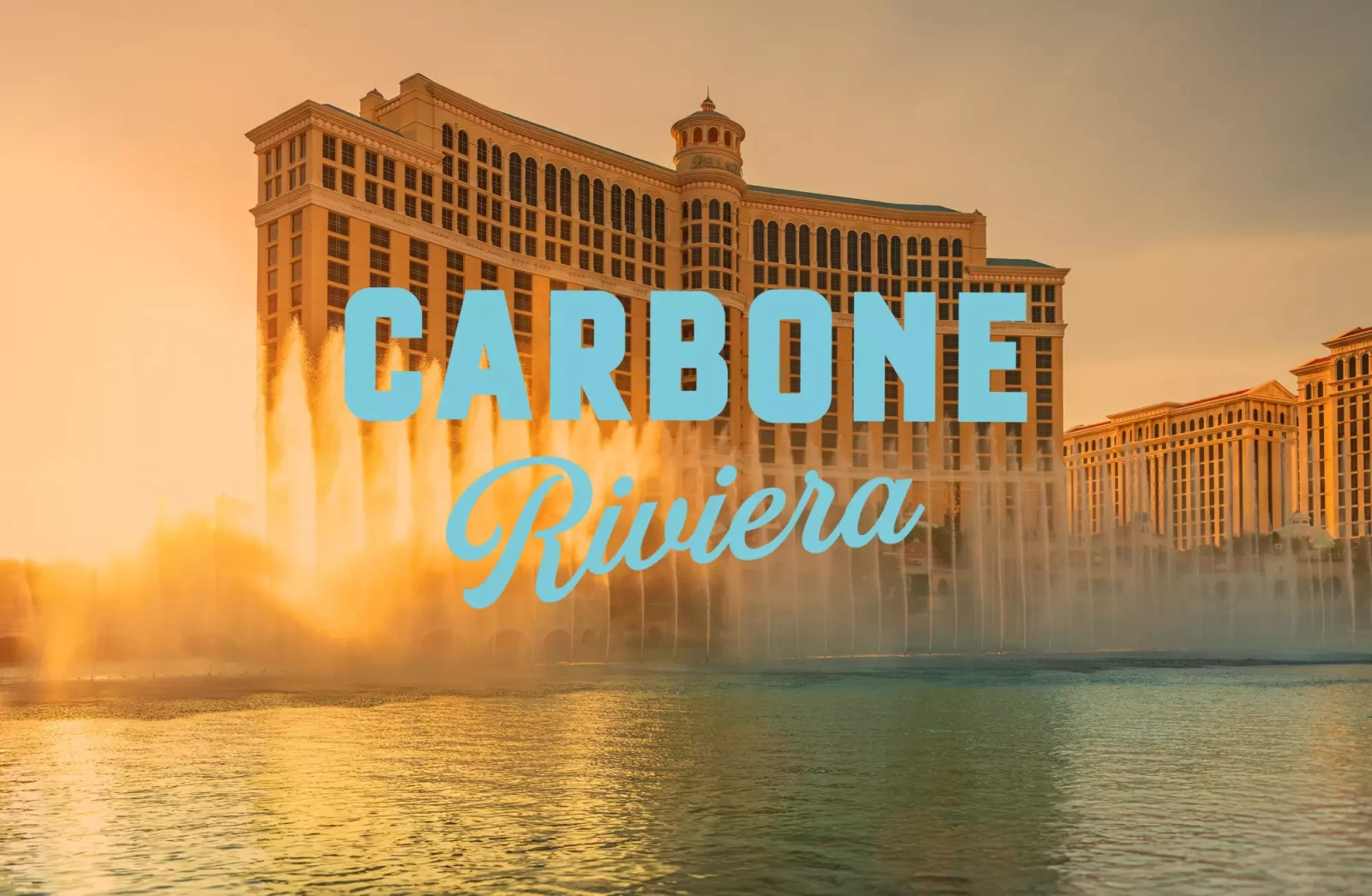 Luxury Riva yacht on the Bellagio fountains in Las Vegas